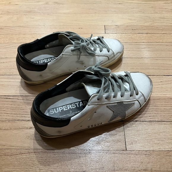 Golden Goose White and Gray Sneakers - Picture 5 of 8